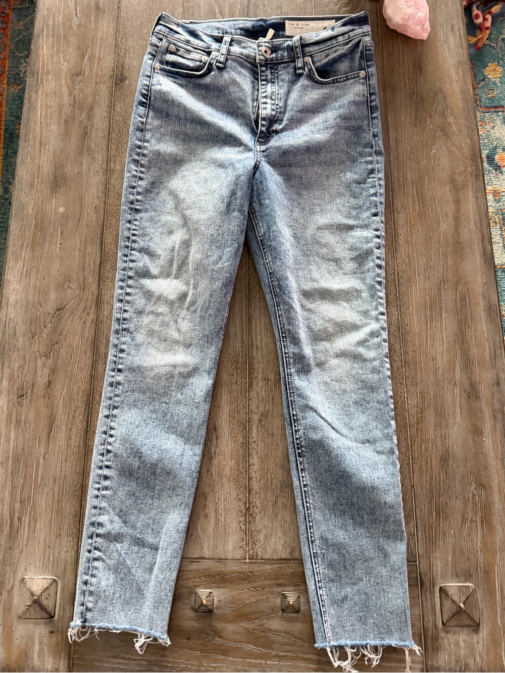 rag & bone Nina High Rise Skinny Women's Jeans in Light Blue